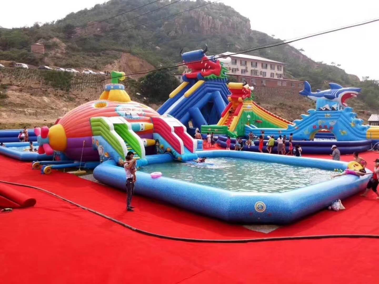 巨鹿深海潜艇儿童乐园充气游泳池